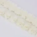 Cinta de encaje de gasa beige, tela decorativa floral para costura y regalos de manualidades. - 1 Metro / Beige