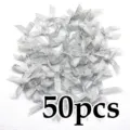 50pcs silver ribbon bows for gift wrapping craft DIY sewing decoration accessories - 50 Sheets per Pack / Silver