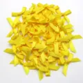 Yellow satin ribbon bows 4x4cm small craft bows for DIY sewing clothing decor accessories - 50 Sheets per Pack / Yellow