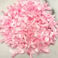 Pink satin ribbon bows bulk pack, 4x4cm polyester craft bows for DIY sewing clothing decoration. - 200 Pieces/Pack / Pink