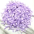 Bulk pack of light purple satin ribbon bows for DIY crafts, sewing, and apparel decoration. - 200 Pieces/Pack / Light Purple
