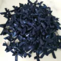 Bulk dark blue satin ribbon bows for DIY craft sewing apparel decoration accessories - 200 Pieces/Pack / Dark Blue
