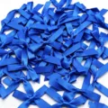 Royal blue satin ribbon bows for DIY crafts, sewing, and apparel decoration, 4x4cm pack. - 200 Pieces/Pack / Sapphire Blue