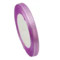 Purple silver edge ribbon 6mm for gift wrapping cake box decoration craft DIY project 1 roll - Pink Purple with Silver Edge