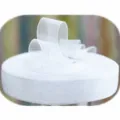 White sheer ribbon roll with bow for gift wrapping, flower bouquet and cake decoration. - 1.5cm Wide / White