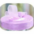 Pink Purple Organza Ribbon Sheer Silk Ribbon for Gift Wrapping Crafting and Wedding Decor - Pink Purple
