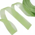 Light green organza ribbon sheer ribbon for gift wrapping flower bouquet and wedding party decor - Olive Green
