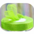 Fruit green organza ribbon roll flower packaging gift box wrapping baking cake tie - Fruit Green