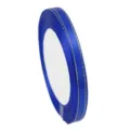 Royal blue ribbon with gold edge stitching, 6mm wide fabric roll for gift wrapping SKU. - Royal Blue Gold Edge