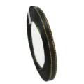 Black gold edge satin ribbon 6mm width for gift packaging, bow making and cake binding. - Black and Gold