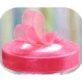 Pink Organza Ribbon Roll Bow Craft Wedding Gift Wrapping Floral Packaging Decorative - Xizi Red