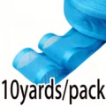 Vibrant Blue 40mm Organza Ribbon 10 Yards Pack for Gift Wrapping and Flower Decor - Lake Blue