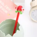 Stylo gel rouge créatif en forme de légume de dessin animé pour étudiants et le bureau - 0.5mm / Piment Rouge