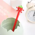 Stylo gel créatif en forme de tomate rouge pour étudiants dans un porte-stylo œuf - 0.5mm / Tomate Rouge