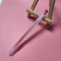 Simple minimalist frosted transparent gel pen with red ink for student and office - 0.5mm / 50 Pieces/Pack / Red