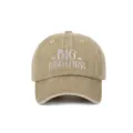 Cappellino da baseball in cotone lavato kaki con ricamo Big Brother bianco in rilievo - Taglia unica / Stile Brother (5-12 Anni) / Kaki