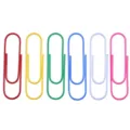 Colorful paper clips office stationery large metal coated assorted color clips set for files - 50mm Blue Bulk