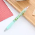 Simpatica penna gel a scatto con motivo avocado verde e impugnatura in gomma morbida - Stile Avocado (Verde Chiaro) / 0.5mm