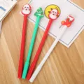 Creative set of four Christmas-themed gel pens with Santa Claus and tree toppers - Santa Claus Gel Pen / 0.7mm