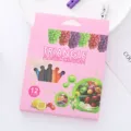 12 colors triangle plastic crayons for student drawing and creative coloring in pink box - Fruit Series / 12 Colors/Pack