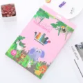 36 colors triangle plastic crayons for kids in a pink box with animal patterns - Animal Series / 36-Piece Color Set