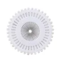 Pearl head sewing pins wheel round plastic container straight pins for quilting crafts - White, 40 Pcs / Sheet
