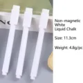 White liquid chalk marker pen set, non-magnetic erasable chalk for blackboard - 50 Pieces/Pack / White (No Magnet)