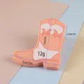 Leuke acryl clip in cowboylaars vorm, creatieve snackzak sluiting en briefpapier klem. - Huidkleurige schoenen