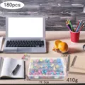 Multicolor metal binder clips set in transparent storage box for office and school organization - Colored 32mm*8 + 25mm*12 + 19mm*60 + 15mm*100 / Colorful