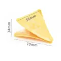 Close-up detail of creative chip shaped plastic food sealing clip with exact size marks for snacks. - Triangle Chip Clips