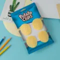 Creative potato chip bag sealing clips cute snack food storage clip for kitchen office use - Round Blue Cards
