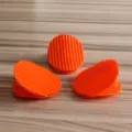 Cute creative potato chip clip snack sealing clip office stationery document organizer. - Round Red Chip Clips