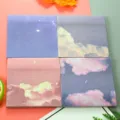 Träumerische Sternenhimmel und Wolkenlandschaft Haftnotizen für Studenten und Büro - Brillanter Sternenhimmel / 8*8cm