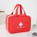 Borsa di pronto soccorso rossa portatile con croce bianca e manico per casa, viaggi e studenti. - 24*13*8cm / Rosso