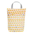 Waterproof baby diaper hanging storage bag with cute yellow duck pattern for stroller use. - S / Yellow Duck