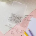 Clear Pushpins Thumb Tacks 35 Pcs Transparent Plastic Head Office Stationery Supplies Box - Pure Transparent