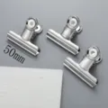 Stainless steel bulldog clips 50mm large metal binder clips heavy duty paper document clamps - Round Head Steel Clips 38mm