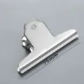 Stainless steel bulldog clip 75mm heavy duty paper binder clamp for office stationery use - 75mm Bulldog Clips