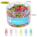 Colorful large paper clips set, 600pcs 33mm metal coated clips for office and school use. - Undivided Style / 33mm 600 Pieces / Colorful