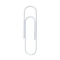 Large white paperclip rust-resistant stationery clip for school office document paper file. - 50mm White Bulk