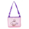 Kids Cute Mesh Beach Bag Cartoon Bee Storage Crossbody Bag Toy Organizer Pink New - Pink Bee