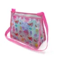 Kids mesh beach bag cute cartoon shell storage shoulder bag pink waterproof toy tote - 21*25*10cm / Pink Octopus