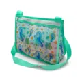 Kids beach mesh bag single shoulder toy storage bag for kids travel shell collection tote - 21*25*10cm / Grass Green Seahorse