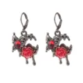 Gothic schwarze Rose Schmetterling Ohrringe dunkler Stil Party Modeschmuck Zubehoer - Stil 5