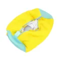 Sac de lavage pour chaussures en filet jaune et bleu avec fermeture éclair pour machine à laver pro. - 37*18*18 cm / Jaune
