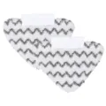 Replacement microfiber steam mop pads, triangular chevron design, cleaning cloth replacement. - As Shown