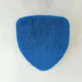 Microfiber windshield cleaner replacement pad cover blue triangular shape detail shot - Pentagon / Blue