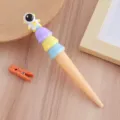 Schattige astronaut ijsje kegel vormige gelpen voor creatieve schoolbenodigdheden - 0.5mm / Geel