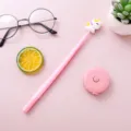 Cute pink unicorn gel pen variant, soft rubber grip stationery for writing and gifting - 0.5mm / Pink