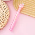 Penna gel creativa a forma di zampa di gatto rosa con fusto traslucido per ufficio e scuola - 0.5mm / Rosa
